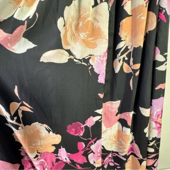 Laura Plus Floral Maxi Dress Satin Belt with Pockets Size 22 - Picture 8 of 10